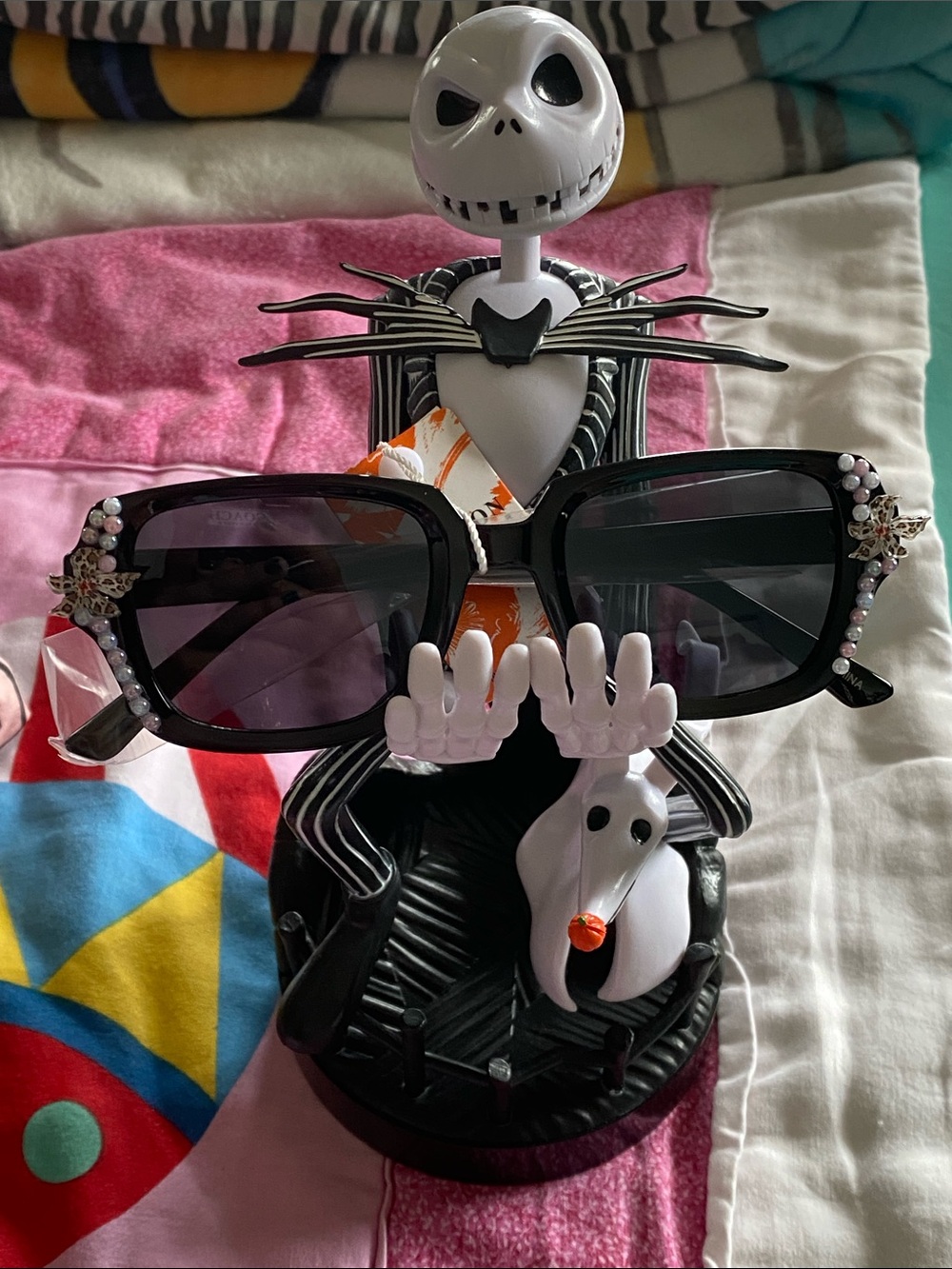 NWT Women’s Black Jeweled Square Sunglasses - Unbranded🖤🖤